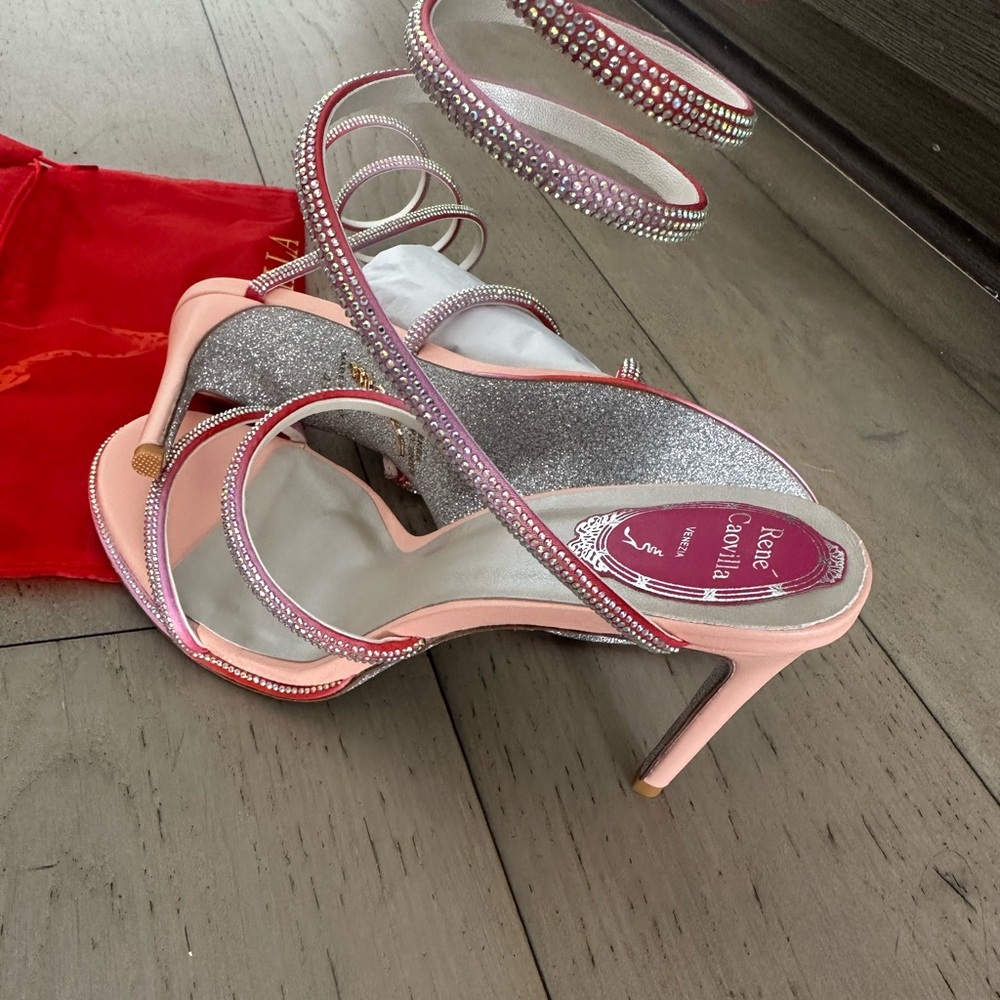 New in box Rene Caovilla heels size 41.